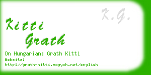 kitti grath business card